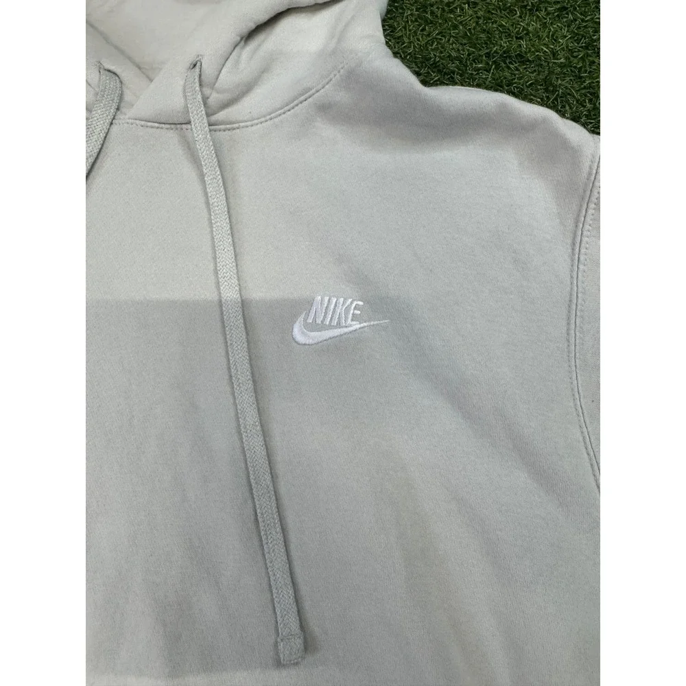 Nike Mens Sportswear Club Fleece Hoodie‎ Beige Oatmeal Pullover Medium BV2654